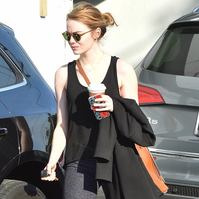 Emma Stone and Austin Stowell flirting on set?